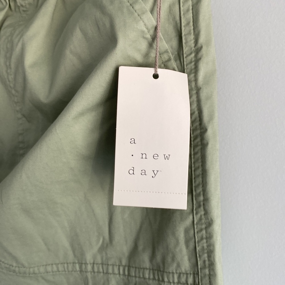 Women’s Utility Mini A-Line Skirt Drawstring Waist - A New Day™ Tan Size XS - Picture 6 of 7
